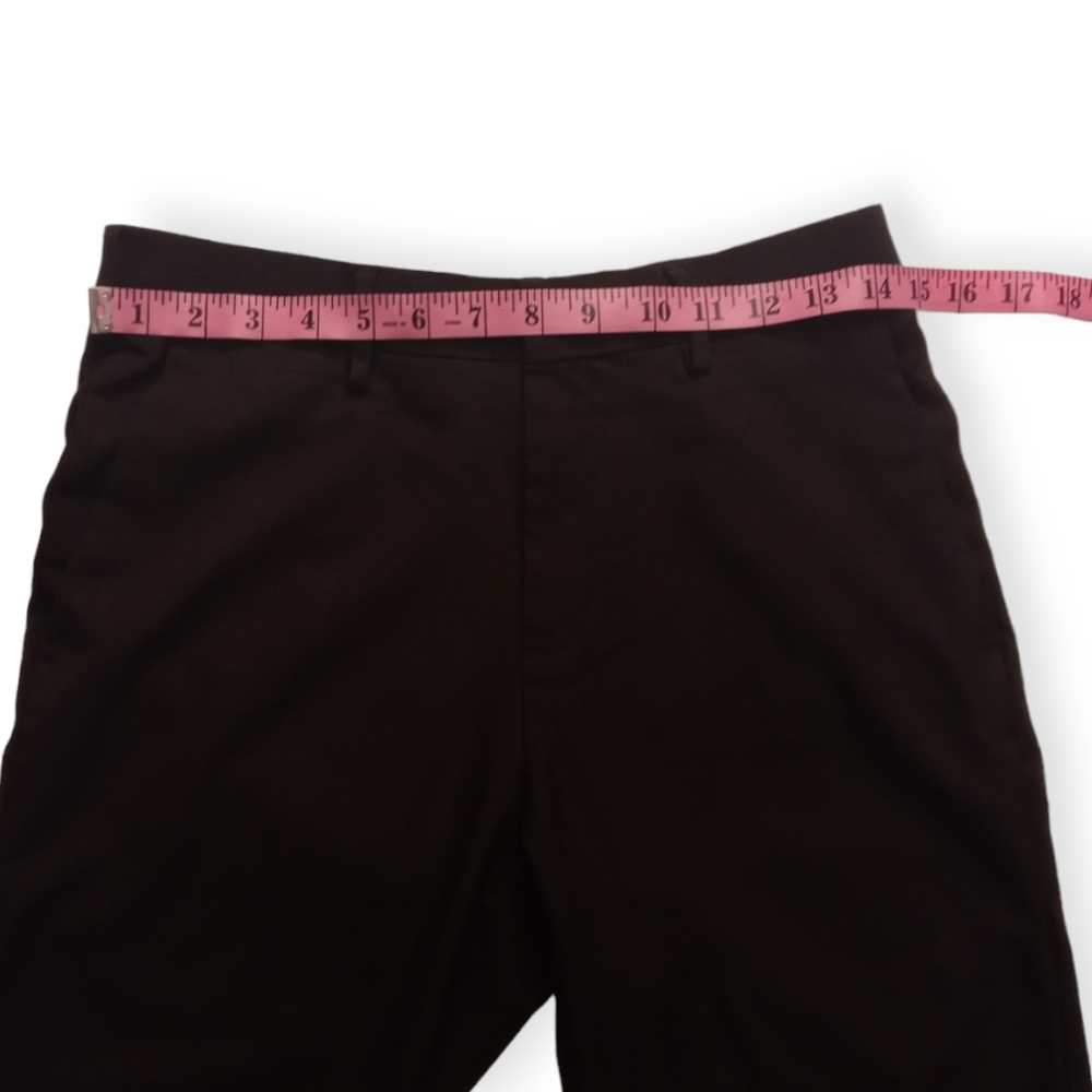 HAGGAR MEN'S PREMIUN STRETCH SLIM FIT DRESS PANTS. SIZE 29 / 30. COLOR BLACK. - Picture 5 of 14
